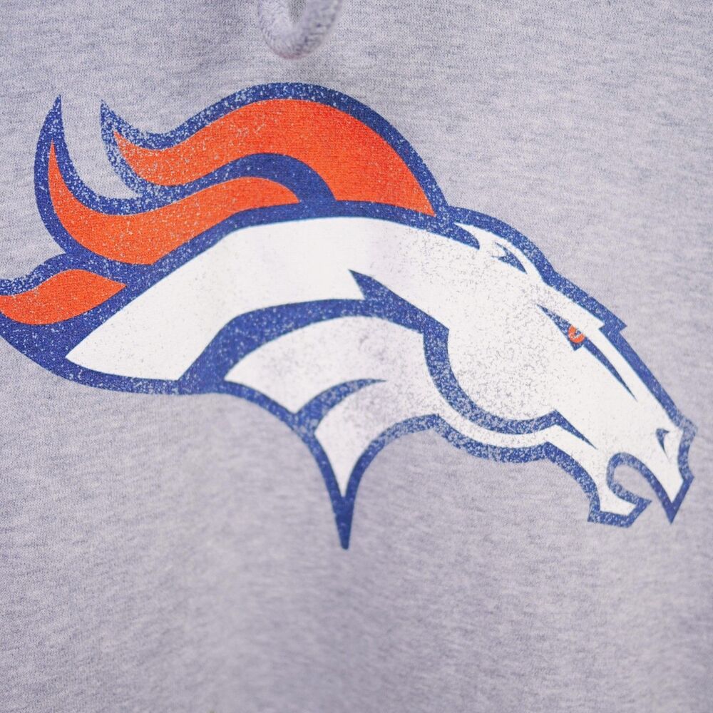 ’47 Brand Denver Broncos Hoodie – Gray – Men’s Size XL - Picture 4 of 5